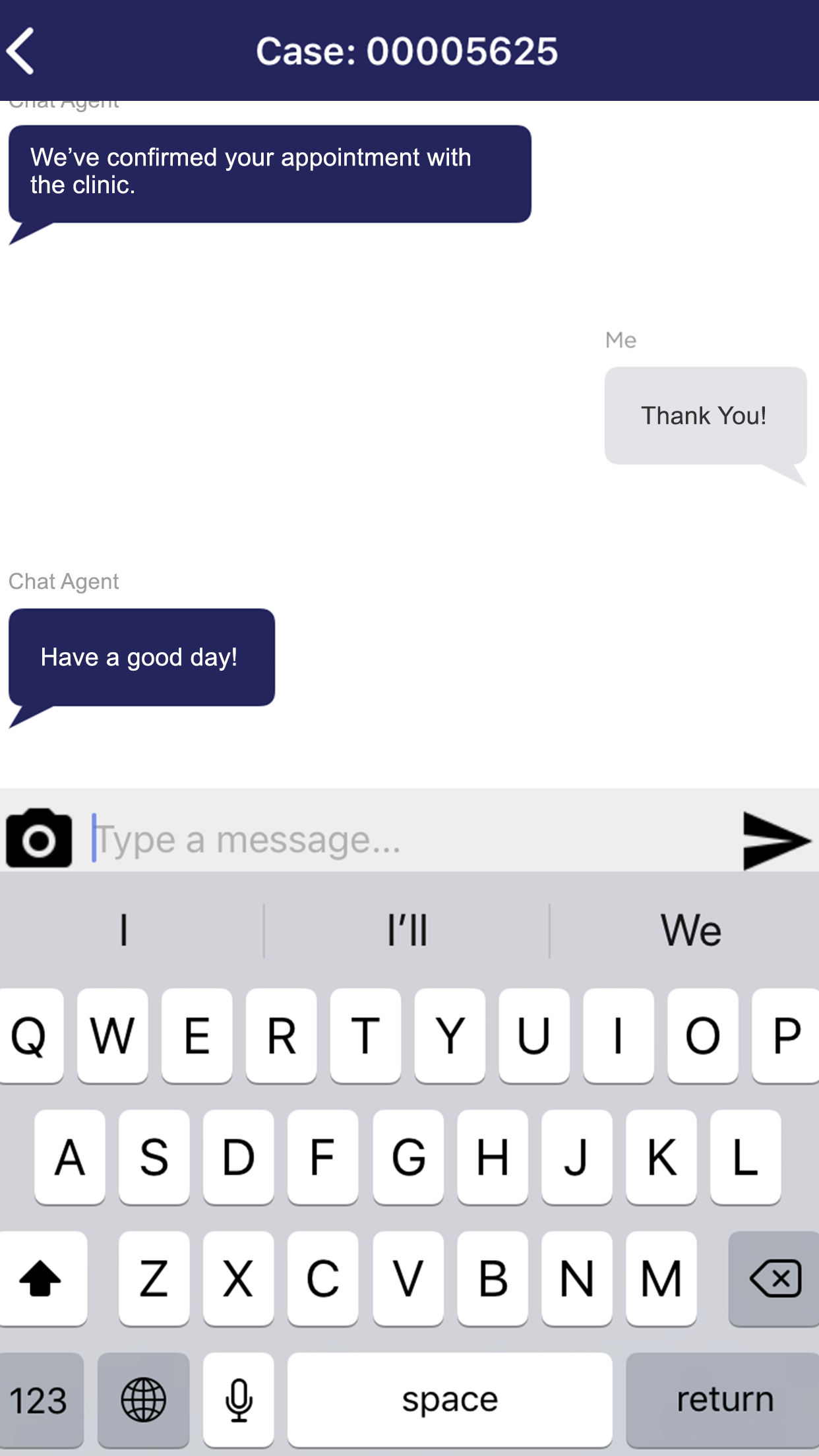 App Chat Sample Conversation