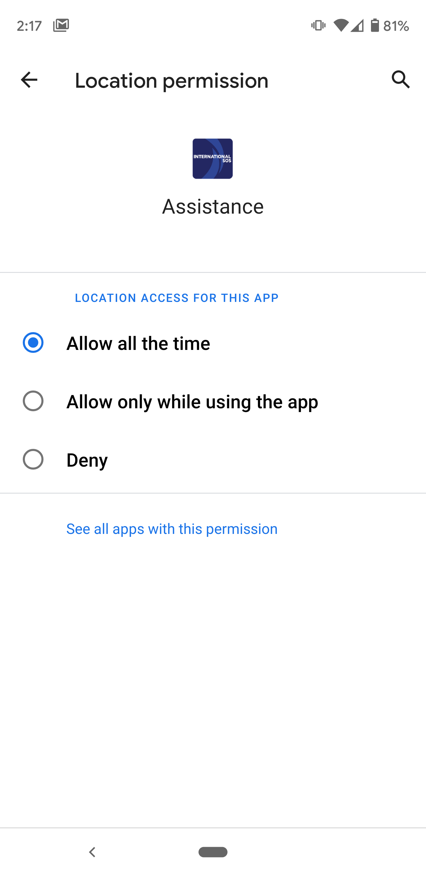 Android - Location Permission Screen