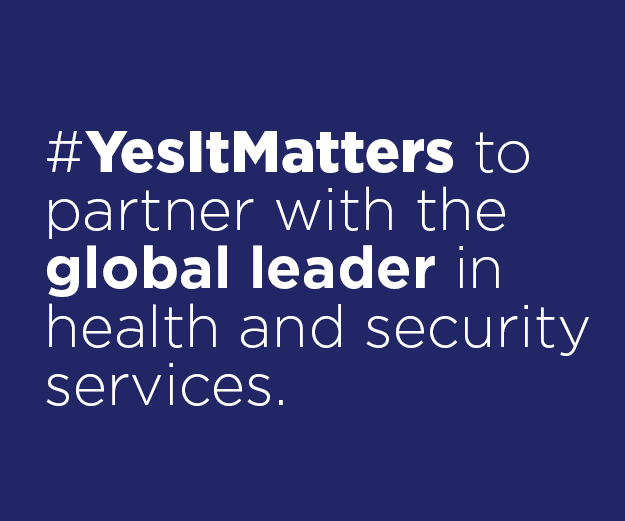 YesItMatters to partner with the global leader in health and security services.